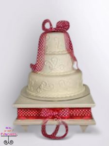 Pia Square White Cake Stand