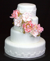 Summer Bouquet 4 tier cake