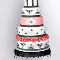 Blair Black Round Cake Stand