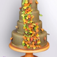 Classic Martha Autumn Orange Cake Stand