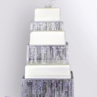 Kara Square Crystal Cake Stand