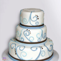 Modern Blue Swirls