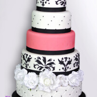 Pink Damask