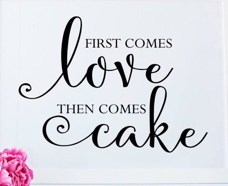 first comes love graphic